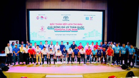 Bảng đấu 'tử thần' xuất hiện tại giải bóng đá U9 toàn quốc – Cúp Toyota 2026